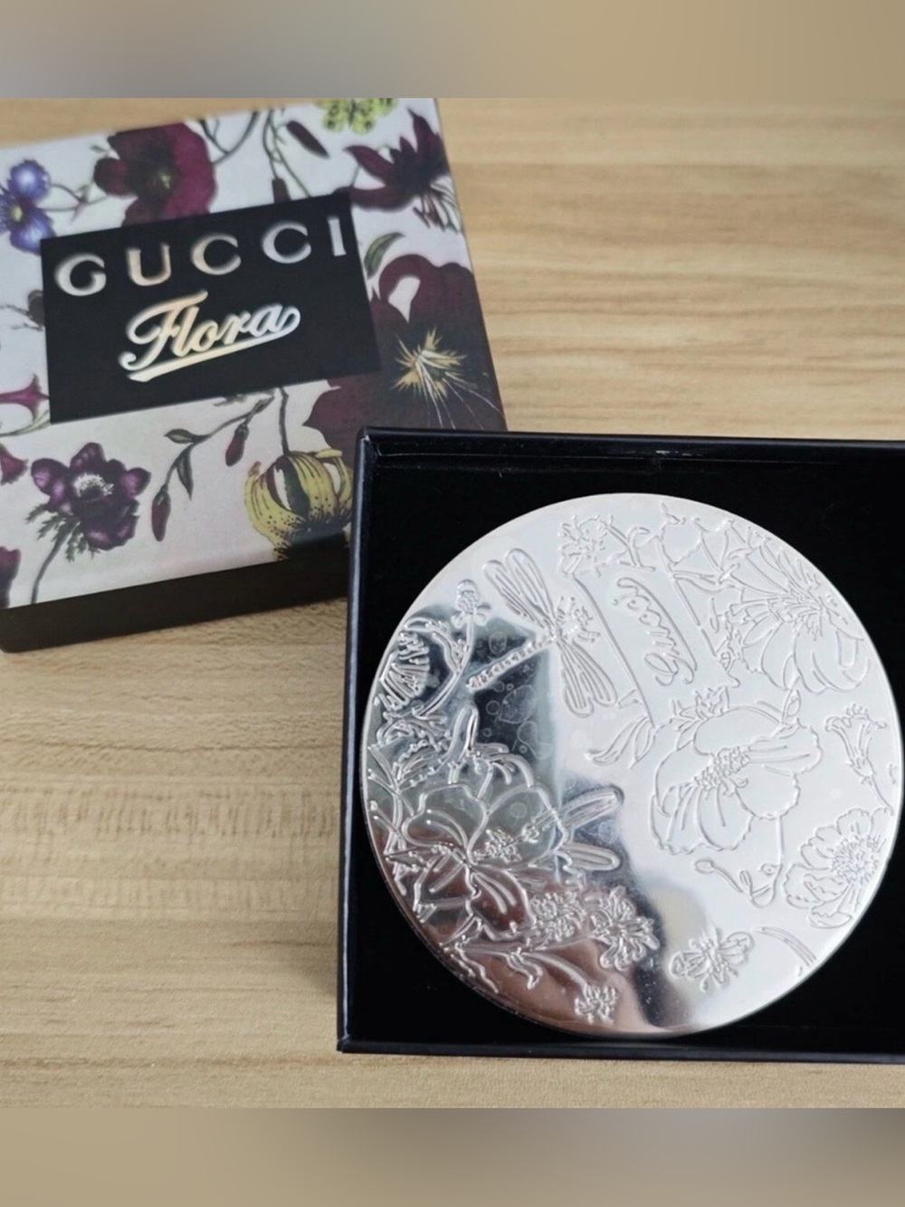 NIB GUCCI SILVER MIRROR
